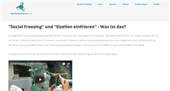 Desktop Screenshot of eizelleneinfrieren.com